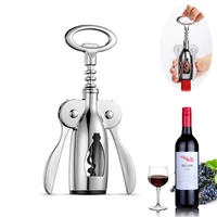 portable stainless steel red wine opener wing type metal bottle openers corkscrews wine cork remover kitchen bar tools