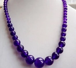 + 00325 оптовая продажа ювелирных изделий красивый аметист ожерелье 17 &quotБелое