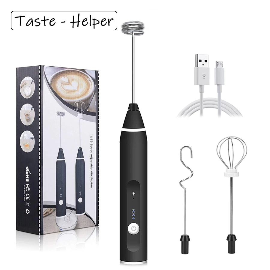 Электрический миксер 3 скорости ручной блендер для вспенивания молока