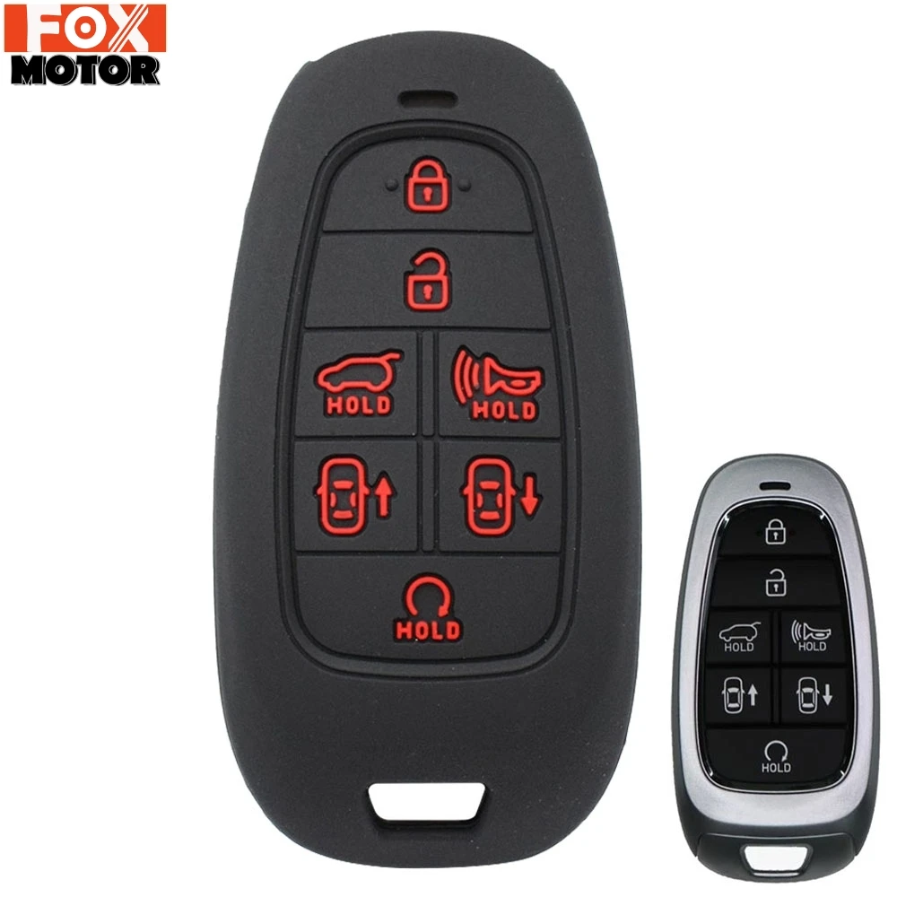 Для Hyundai Sonata Nexo 2019 2020 Silicone дистанционного ключа куртка Дело Fob Shell Обложка кожи