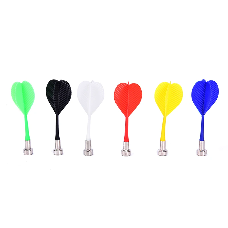 3 шт./партия пластиковая цель игра Дартс крыло магнитные дартс для двусторонней