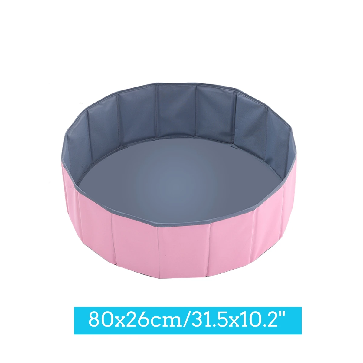 PinkGrey 80x26cm Детский блестящий мяч, ямы, складной мяч для бассейна, 80x26 см, пластиковый шар, Океанский шар, игрушечный манеж, моющийся, складной забор - Цвет: PinkGrey 80x26cm