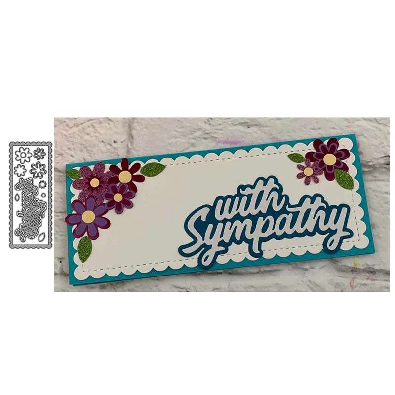 2020NEW металлический Трафаретный вырубной штамп с симпатия тонкими линиями для