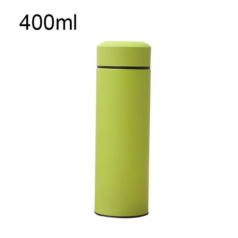400ml green Hoomall 500 мл модный термос для чая, вакуумная колба с фильтром из нержавеющей стали, Термокружка для кофе, бутылка для воды, для офиса, бизнеса - Цвет: 400ml green