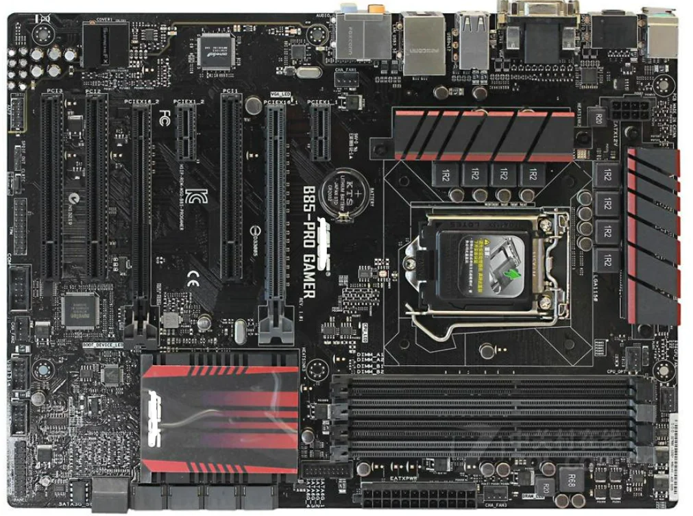 Оригинальная материнская плата B85-PRO GAMER DDR3 LGA 1150 платы 32 Гб USB2.0 USB3.0 VGA DVI б/у для