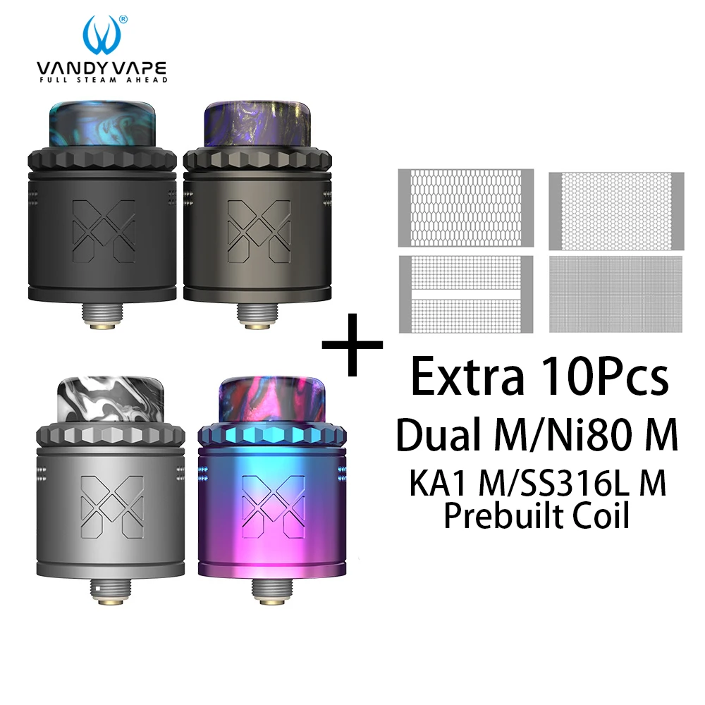 Оригинальный вейп Vandy V2 RDA атомайзер 2 мл вейп-бак для 510 Thread Box Mod VANDY Vape |