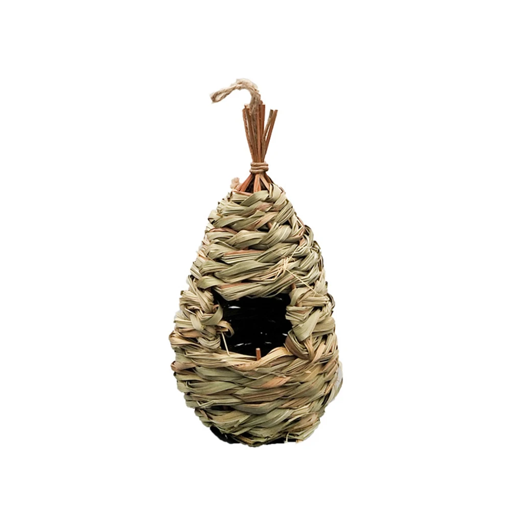 High Quality Birds Nest Natural Grass Egg Cage Outdo Ative Weaved Hanging Parrot House Useful | Дом и сад