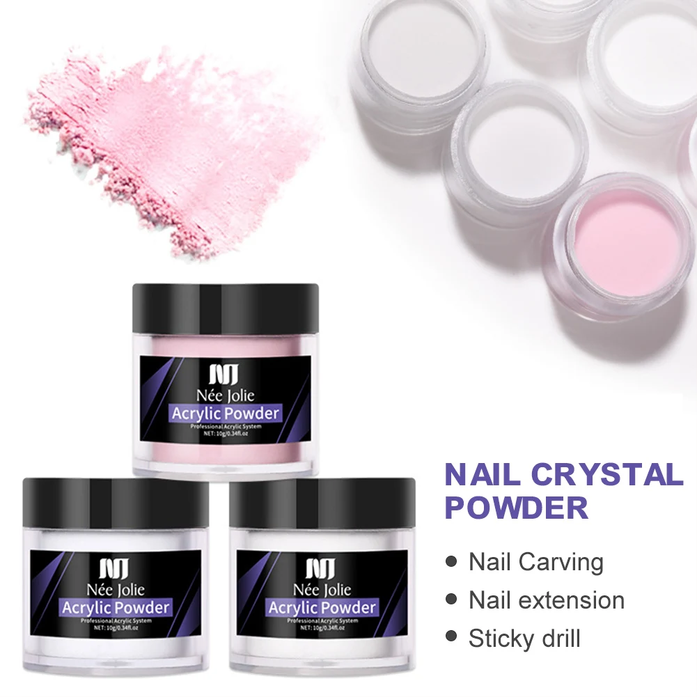 

Nail Acrylic Powder Liquid Monomer Non-yellowing Crystal Armor Nail Extension Carving Strong Adhesion Tools For Home Nail Salon