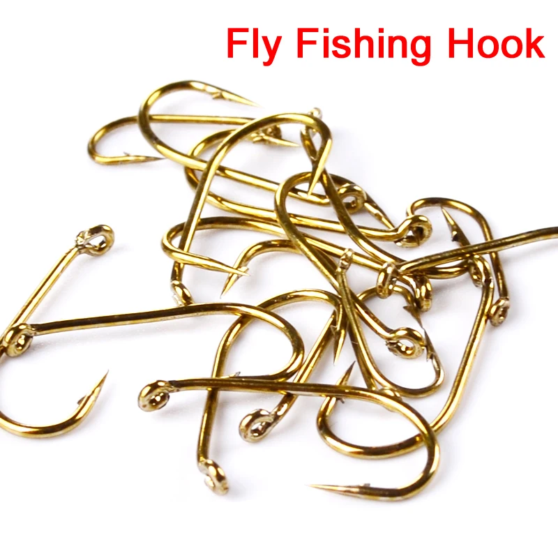 

200pcs Fly Fishing Fishing Goods Fishing HooksFishing AccessoriesHooks 4 Sizes Fishing Trout Salmon Dry Fly Fishing Hook