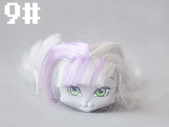 Новые куклы головы кошки головы для куклы-монстры Kitty куклы девушки подарки головы для поделок - Цвет: doll head D
