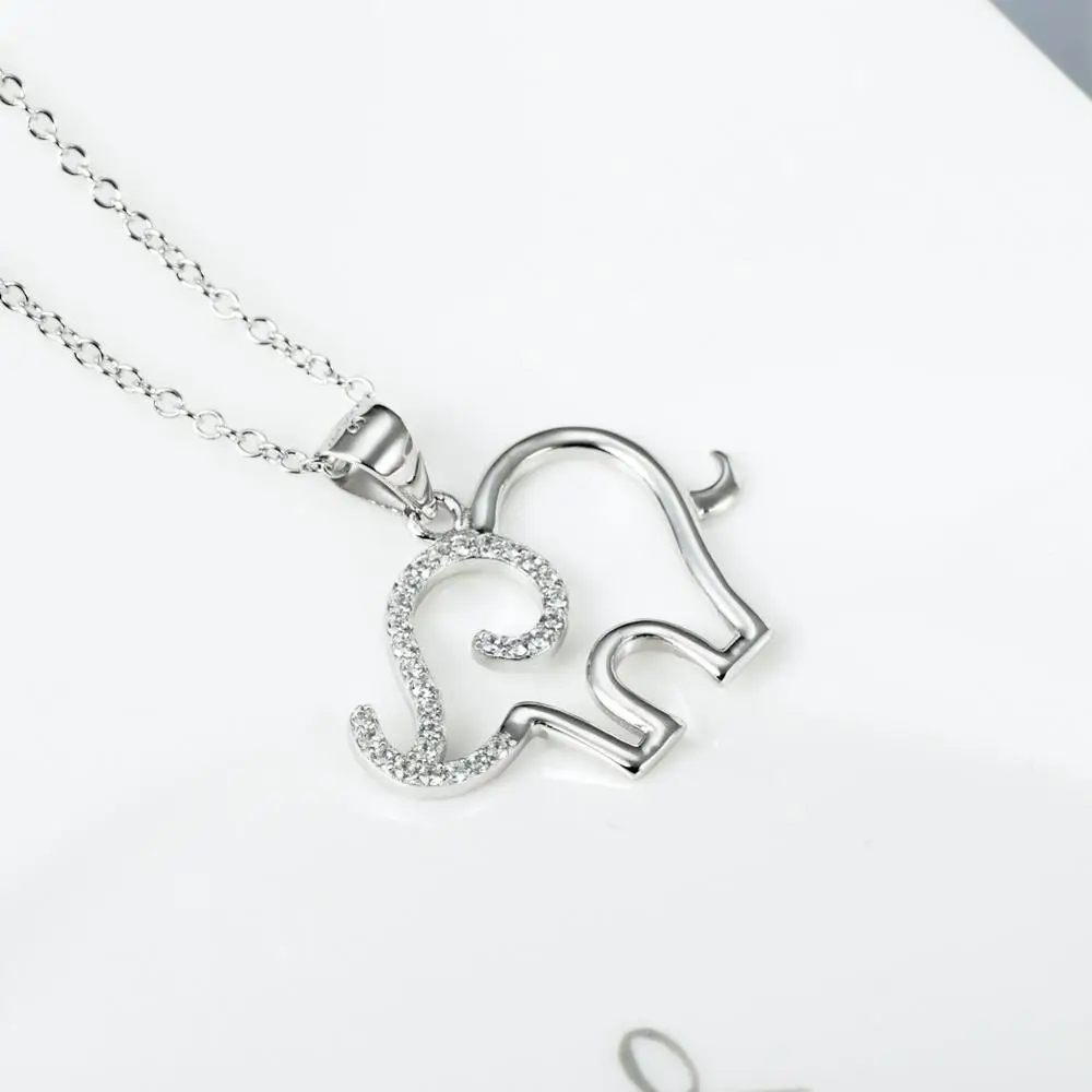 Ожерелье из серебра 925 пробы с подвеской в виде слона | Украшения и аксессуары