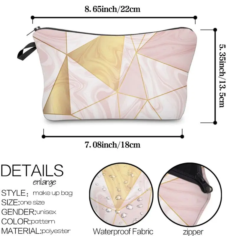 

Women Lady Travel Makeup Bag Multifunctional Cosmetic Pouch Purse Casual Storage Organizer