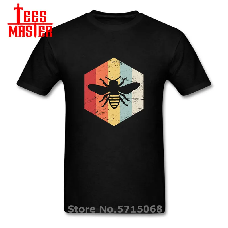 В стиле ретро винтажном в виде пчелы Хранитель значок логотип HD цифровая печать