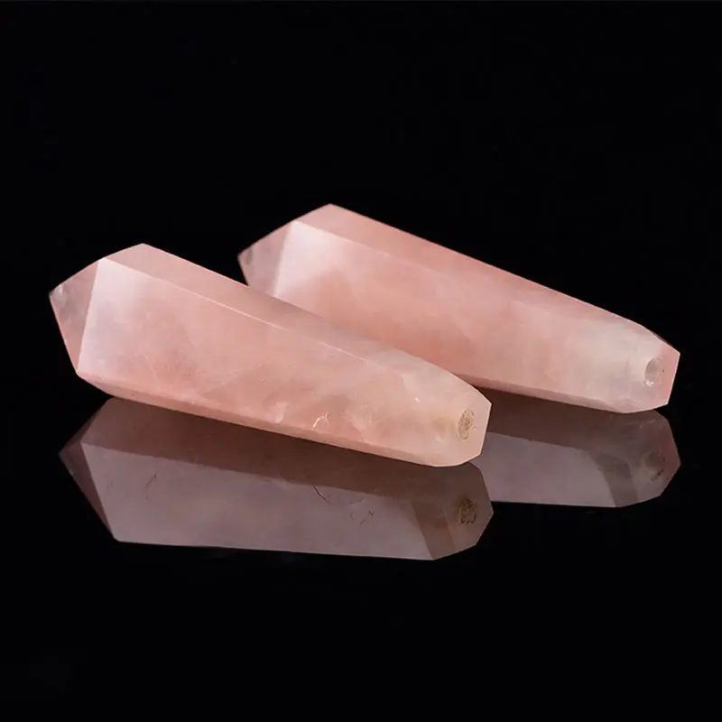 1 шт. натуральный розовый кварц кристалл курительная трубка сигаретная |
