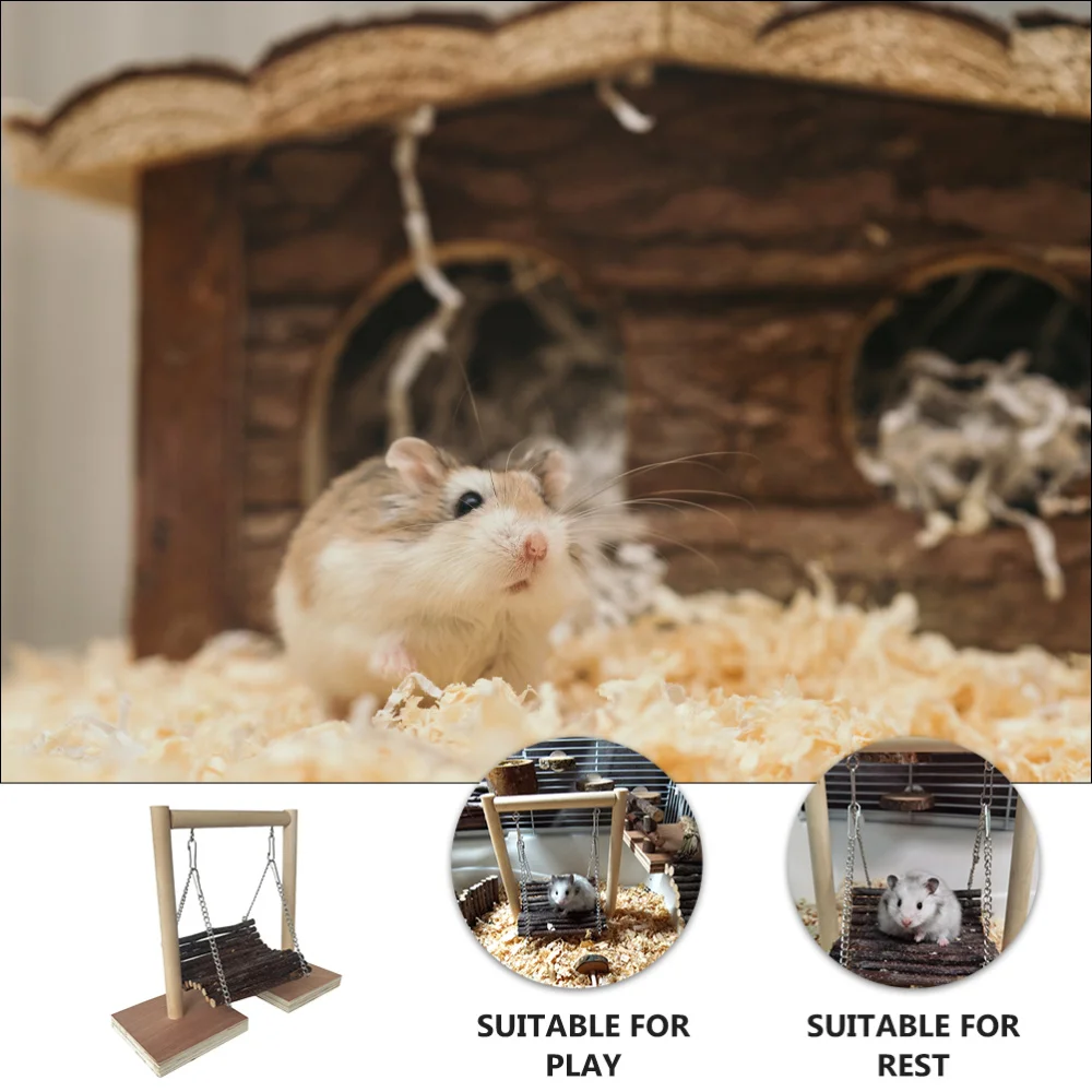 

1pc Parrot Hamster Hammock Bird Parrot Cage Hanging Swing Chewing