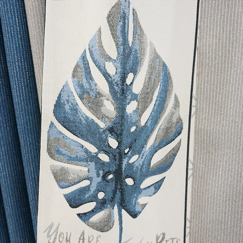 Хлопок лен жаккард Затемненные занавески s двери для гостиной кухни спальни