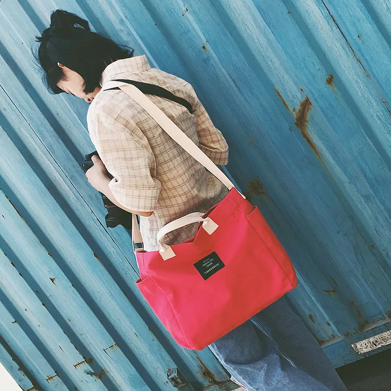 Корейская Холщовая Сумка на плечо повседневная литературные сумки дикие