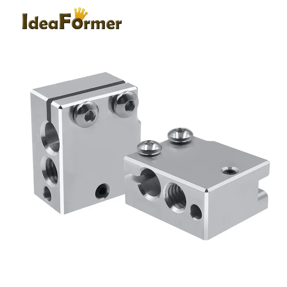 High Temperature PT100 Volcano Plated Auminium Heat Block For E3d Hotend 3D Printer Parts Heated for DDB Extruder Titan | Компьютеры и