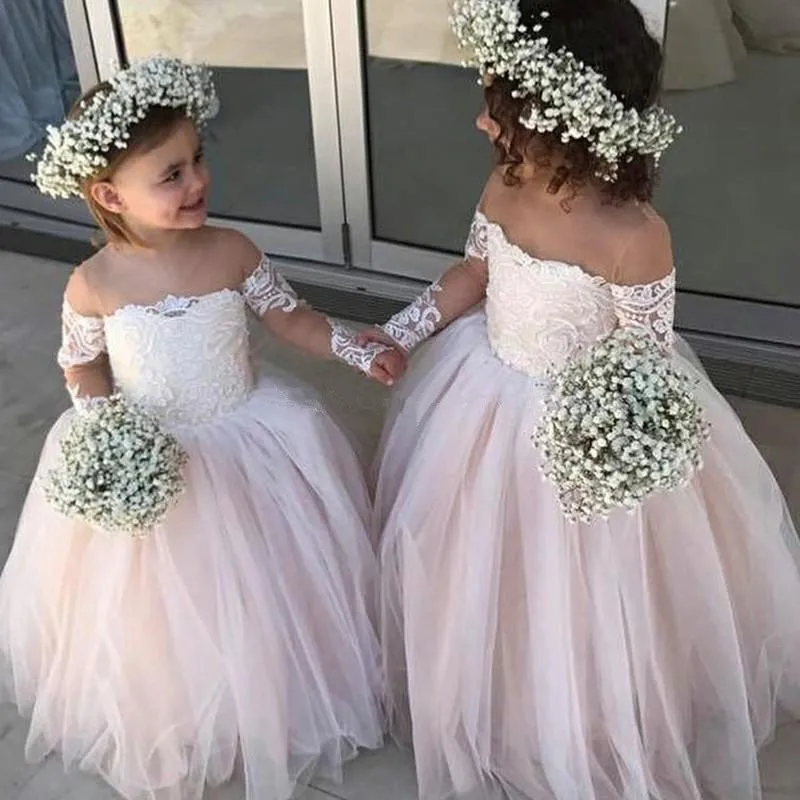 Винтажные Цветы для девочек на свадьбы 2020 Vestidos De первоклассные с открытыми