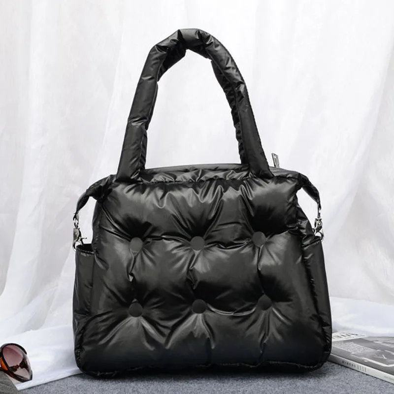 Женская сумка с перьями Повседневная через плечо хлопковой подкладкой зима 2019 |