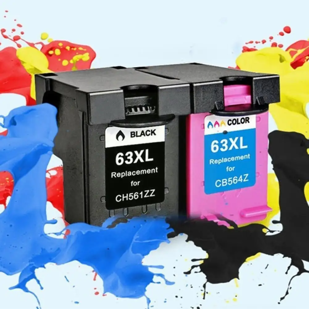 1pc 63XL Cartridge Compatible For hp 63 XL Ink Cartridge 2131 For hp63 Deskjet 4510 4520 1110 3830 4652 2130 4650 3630 2132 I2L2