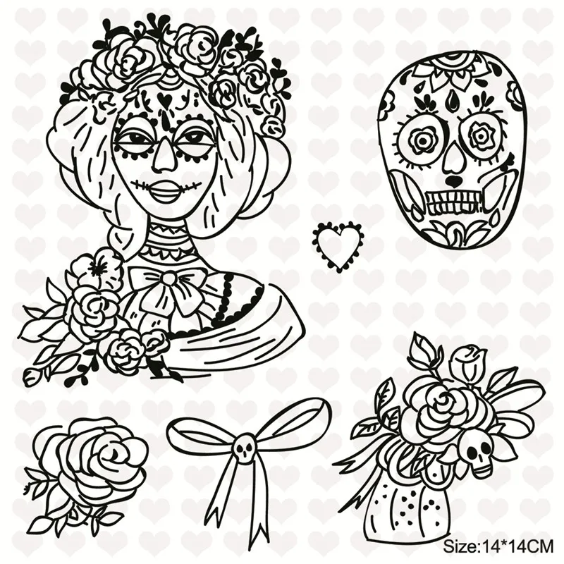 163 InLoveArts/украшение на Хэллоуин/прозрачные силиконовые штампы для скрапбукинга/изготовления открыток/детские товары для Хэллоуина - Цвет: 163