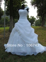 vestido de noiva 2018 new fashion long designer flowers organza chinese one shoulder bridal gown mother of the bride dresses