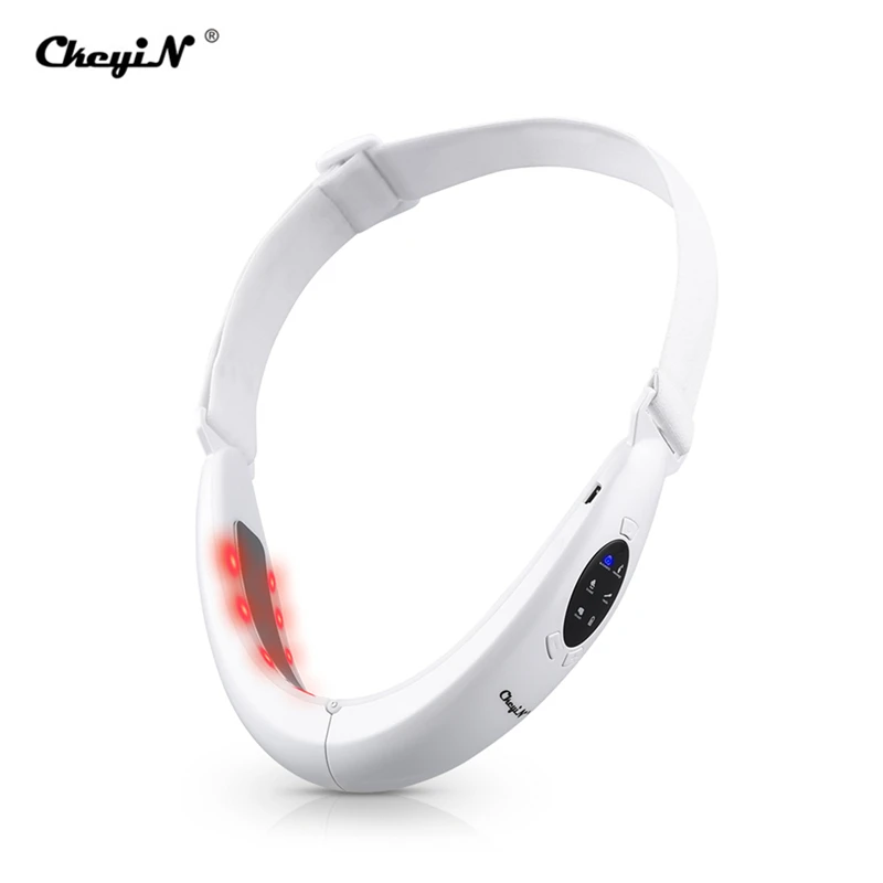 

Face-Lift Instrument Face Massager EMS Micro-Current Facial Slimming Double Chin Massager Infrared Care Electric V-Face Device