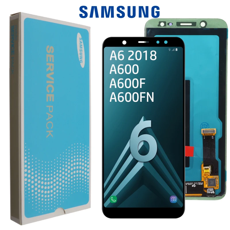 Оригинальный Super AMOLED дисплей 5 6 дюйма для SAMSUNG Galaxy A6 2018 A600 ЖК A600F A600FN с дигитайзером