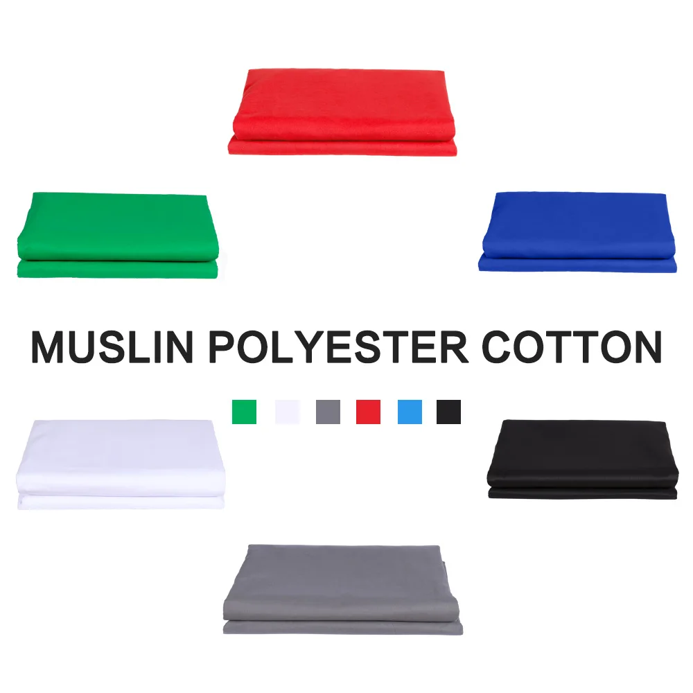 

Photography Background Backdrop Smooth Muslin Cotton Green Screen Chromakey Cromakey Background Cloth For Photo Studio Video