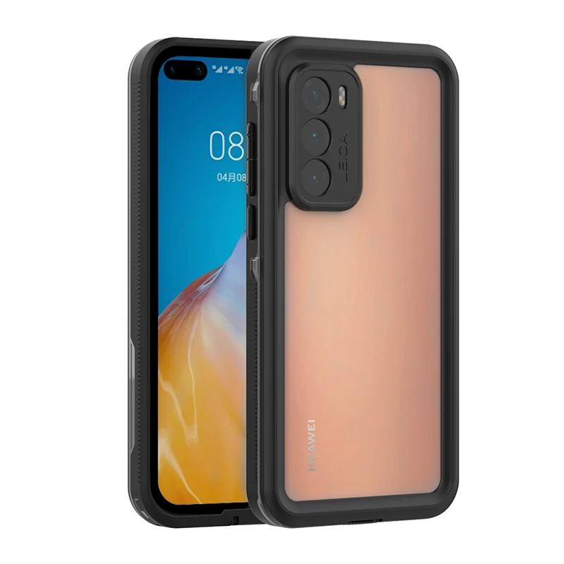 Водонепроницаемый чехол для Huawei P40/P40 Pro прозрачный с полной защитой P30/P20 Pro/Mate 20/30
