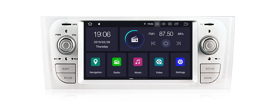 MEKEDE PX5 6,1 дюймов HD цифровой автомобильный стерео gps Android 9,0 для Fiat Grande Punto 199/310 2005-2009 Linea 323 2007-2011 YHTPD3L
