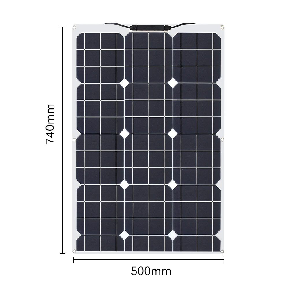 19.5V 60W 30 Вт/40 Вт/60 Вт/80 Вт/100 Вт 12 В/16 В/18 в солнечная батарея Гибкая солнечная панель модуль батареи зарядное устройство панели для автомобиля/грузовика/мотоцикла - Цвет: 19.5V 60W