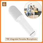 Хит продаж, Xiaomi с Bluetooth, встроенный микрофон для караоке, ручной микрофон типа с для семейных мероприятий, подходит для беспроводной записи