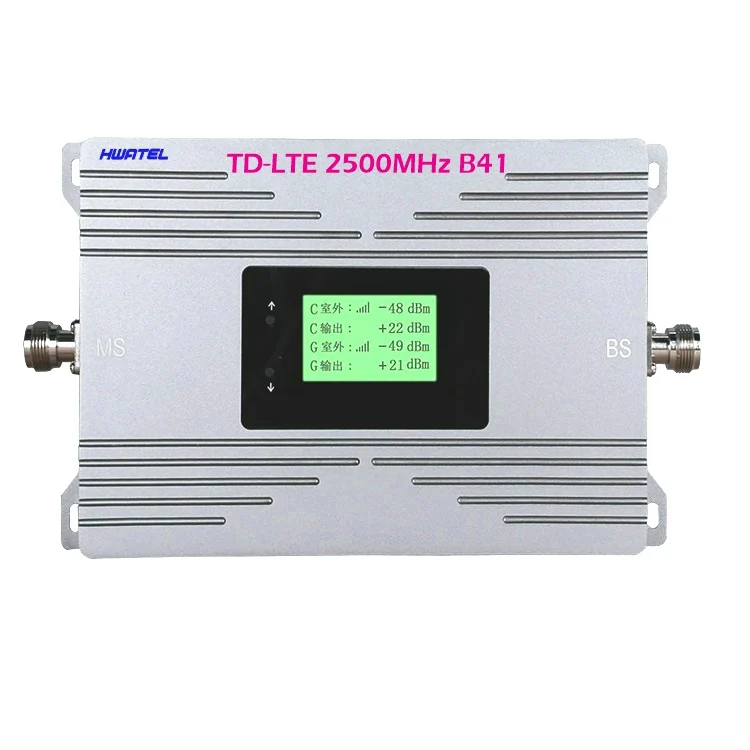 

Высокоскоростной Усилитель сигнала HWATEL TDD Band 41 2500 МГц 4g + для сотового телефона 4G LTE td B41 0,5 Вт 80 дБ Глобус