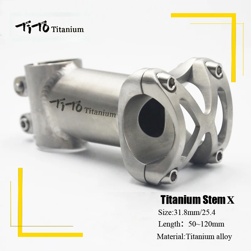 Тито titanium велосипедный вынос руля углеродное волокно MTB Горный Руль для шоссейного велосипеда велосипедная стойка для велосипеда 25,4 мм/31,8 мм x Длина 50/60/70/80/90/100/110/120 мм