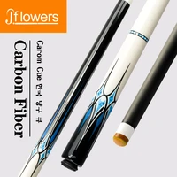 jflowers billiards carbon fiber carom cue stick 12mm 142cm 3 cushion carom cue professional black technology libre cue with case