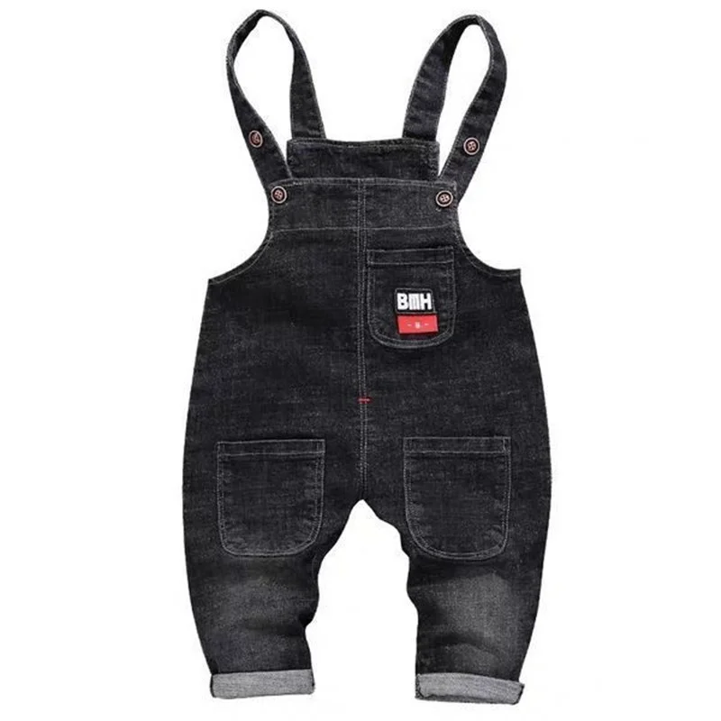 

Children Pants Warm Korean Style Trousers Baby Overalls Spring Autumn Boys Denim Kids Plus Velvet Jeans Overalls Autumn Winter