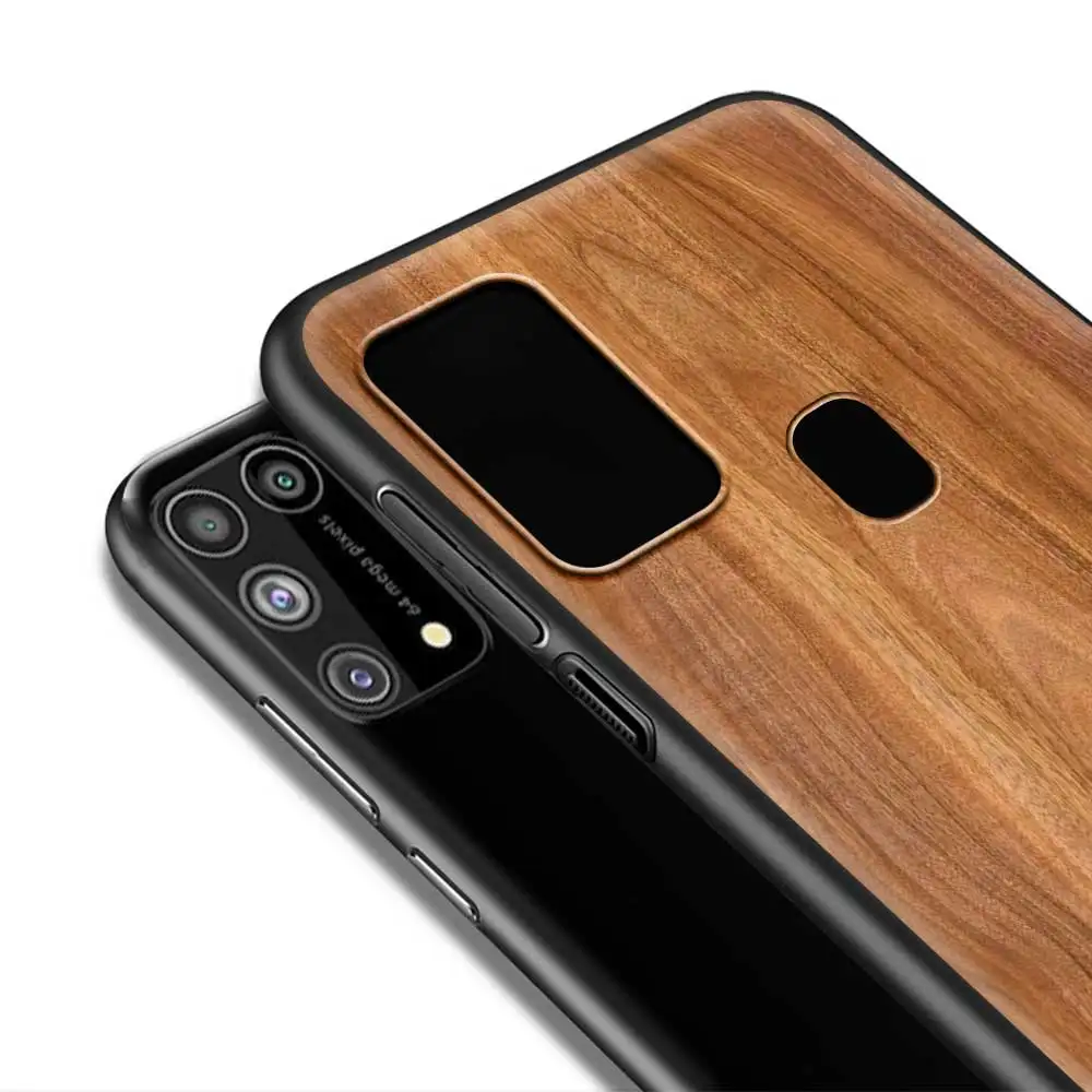 Чехол из натурального дерева для телефона Samsung M31 M51 M30s M31s M32 M62 M11 M01 M21 F41 A9 A7 2018 Prime
