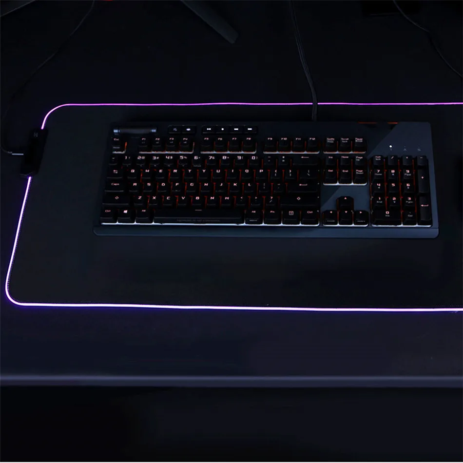 Светодиодная подсветка игровая мышь Mause Pad Gamer RGB негабаритная светящаяся клавиатура для DOTA коврик для мыши Rainbow Six Siege World Of Warcraft
