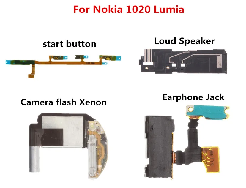Гибкий кабель для камеры Nokia 1020 Lumia flash Xenon Flash Jack кнопка запуска наушников боковые