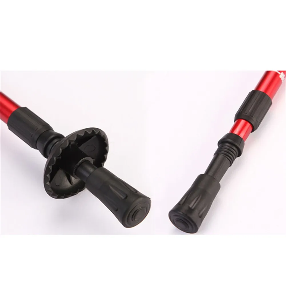 Telescopic 4-Section Antishock Trekking Pole Outdoor Anti-slip Walking Pair Stick Removable Hiking Accs | Спорт и развлечения