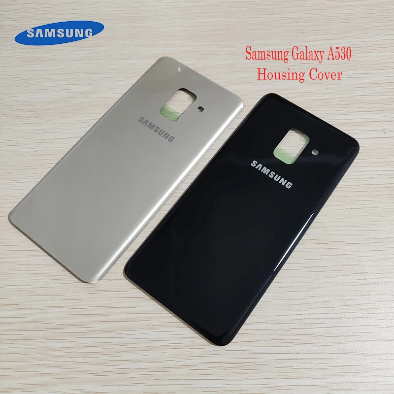 samsung Galaxy A8, A530, задняя крышка, чехол для батареи, для samsung A8, A530F, стекло, задняя крышка корпуса, замена