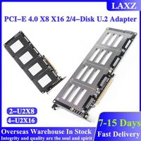 jeyi pci e x8 x16 24 disk u 2 adapter riser card 2 u2x8 4 u2x16 ssd pci e 4 0 x8 x16 expansion card for windows 108linux