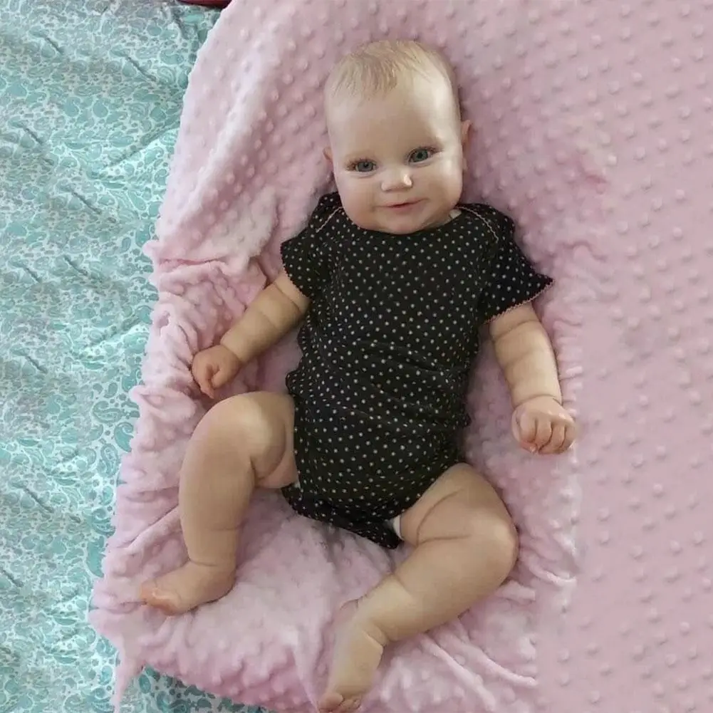 

50cm Two Options Reborn Dolls Baby Toddler Real Soft Hand-drawing Maddie Touches Hair Handmade With Dolls Quality High E2v5