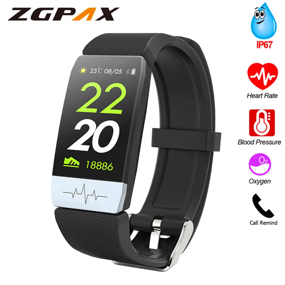 Смарт часы ЭКГ + PPG монитор сна фитнес трекер шагомер IP67 Водонепроницаемый