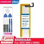 Аккумулятор 8000 мАч 7,6 В 6438132-2S 64381322S 6438132 2S для GPD WIN2 WIN 2, портативный игровой ноутбук, геймпад, планшет, батарейки для ПК