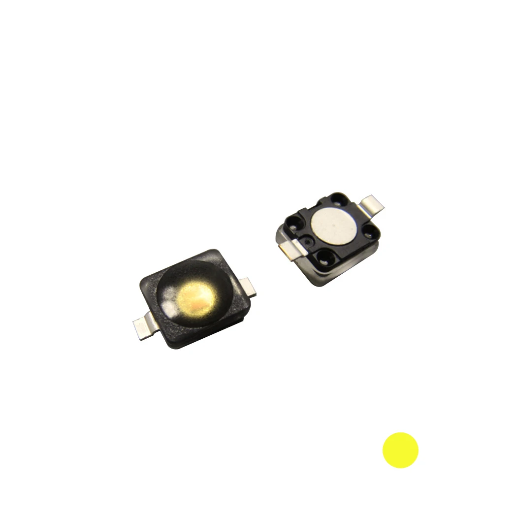 

10PCS LY W5AP LYW5AP 5W YELLOW SMD LED PLCC-2 BLACK SURFACE 590nm 80-180LM 1.4A-2A 2.5V 42 lm/W