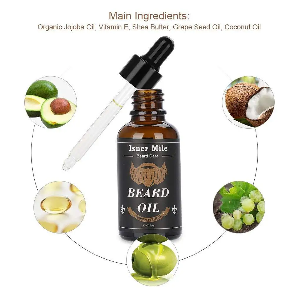 

Spot Beard Oil Men's Beard Care Suit Beard Oil Nourishing Moisturizing Modeling Maintenance Essential Oil Dropshipping