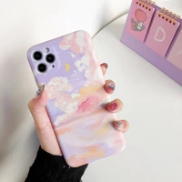 retro night sky moon oil painting art phone case for apple iphone 13 12 11 pro max xr xs max 7 8 plus 7plus case cute soft cover